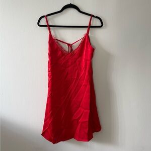 Red Slip Dress